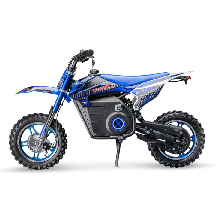 Rosso ebike x kids electric dirt bike blue