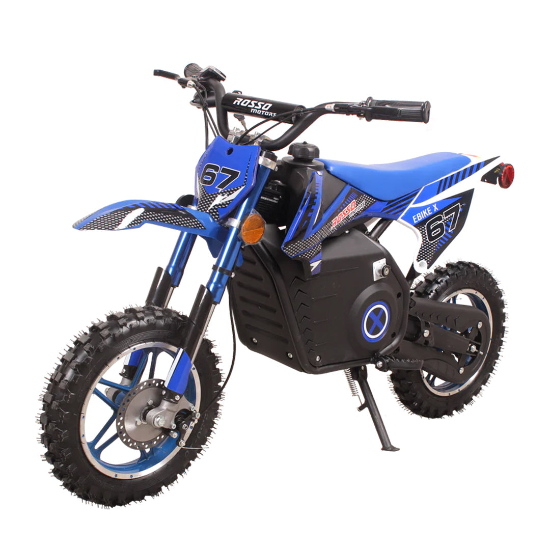 Rosso ebike x kids electric dirt bike blue